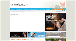 Desktop Screenshot of animalequality.net