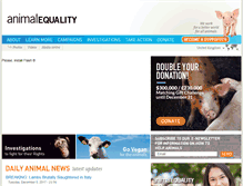 Tablet Screenshot of animalequality.net